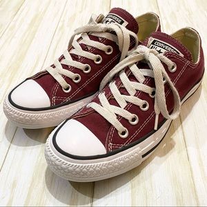 Converse All Star Burgundy Low Top Shoes